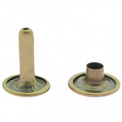 Hohlnieten 10x13 Altmessing 