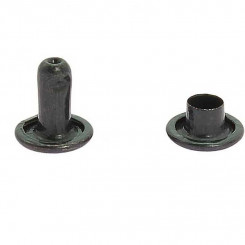 Hohlnieten 7x7 mm Schwarz 