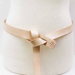 Gewandungsgürtel 2,5cm, natur 120 cm 