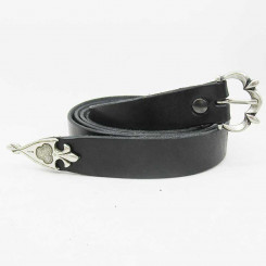 Knotengürtel 3 cm "Spätmittelalter" schwarz 120cm  (+5 EUR)