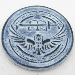 Kühlschrank-Magnet "Graues Lager" Grau 