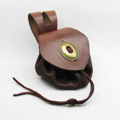 Landhausbeutel Braun/Braun Altmessing