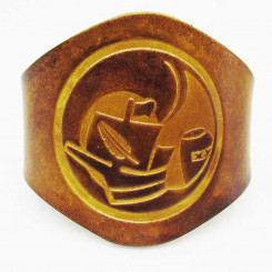 Armband  "Blaues Lager", Gelbbraun 