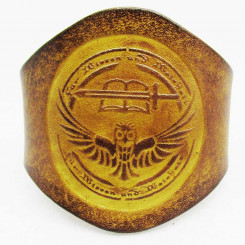 Armband  "Graues Lager", Gelbbraun 