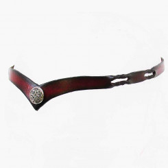 Stirnband "Mini FLoral", Dunkelrot 