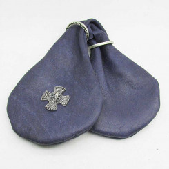 Geldkatze "französische Lilie", Dunkelblau 