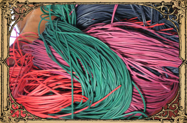 Vierkantriemen bunt Flaschengrün