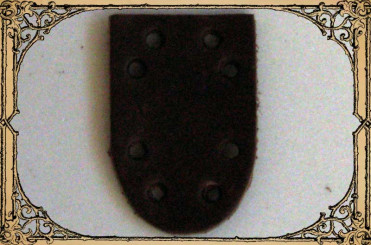 Lederschuppe 10-Loch Schwarz