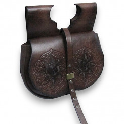 Nierentasche XL Rose Braun 