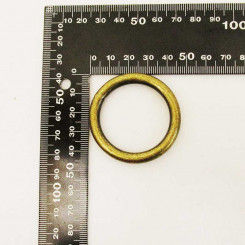 O - Ring, verschweisst, Altmessing, 35 mm