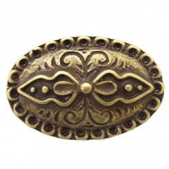 Zierniete "Oval Ornament" Altmessing