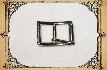 Rollschnalle, 18mm länglich Nickel