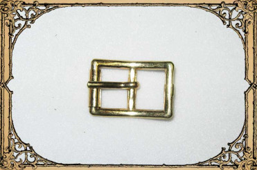 Rollschnalle, 18mm länglich Messing