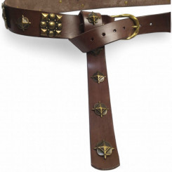 Rüstgürtel "Typ II", Braun/Altmessing 95cm