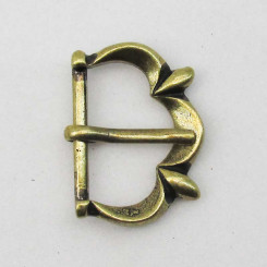 Schnalle Spätmittelalter D Altmessing