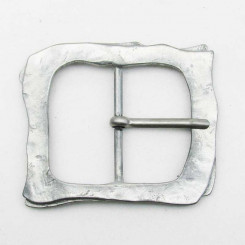 Großschnalle "Hammerschlag" Altsilber