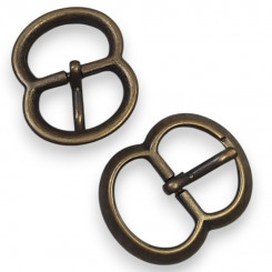 Schnalle HoMi 20 mm Altmessing