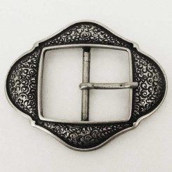 Schnalle "Ornamento" Altsilber