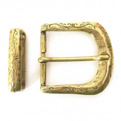 Schnalle "Ornis" Altmessing