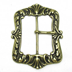 Großschnalle "Langobarde" Altmessing