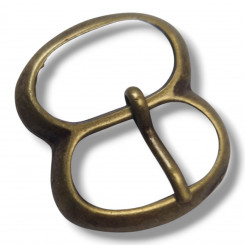 Schnalle HoMi Altmessing