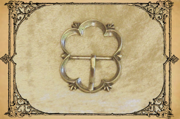 Doppelschnalle Spätmittelalter Altsilber