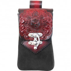 Smartphonehülle gr. Rose rot/schwarz 