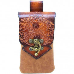 Smartphonehülle Floral Gelbbraun 