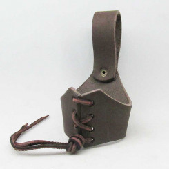 Geschnürter Hornhalter L, Braun 