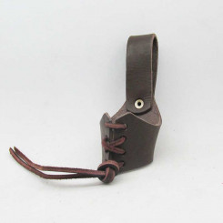 Geschnürter Hornhalter S, Braun 