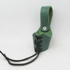 Geschnürter Hornhalter S, Grün 