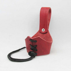 Geschnürter Hornhalter L, Rot 