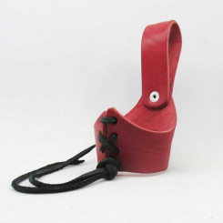 Geschnürter Hornhalter M, Rot 