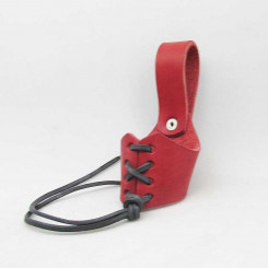 Geschnürter Hornhalter S, Rot 