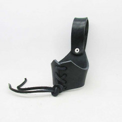 Geschnürter Hornhalter M, Schwarz 