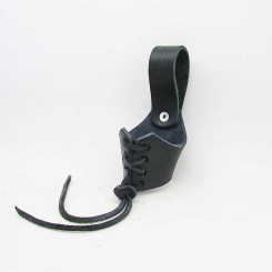 Geschnürter Hornhalter S, Schwarz 