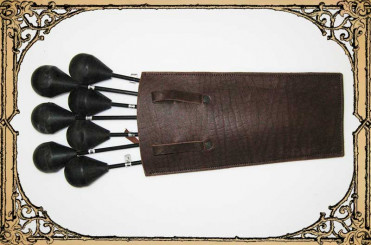 Bolzenköcher, flach "StöNi" Cognac