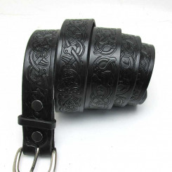 Wechselgürtel 4 cm "Oseberg" Schwarz 