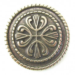 Zierniete "Blütenkreuz" Altnickel