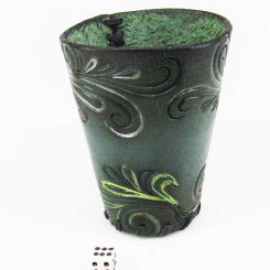 Würfelbecher "Feder" 