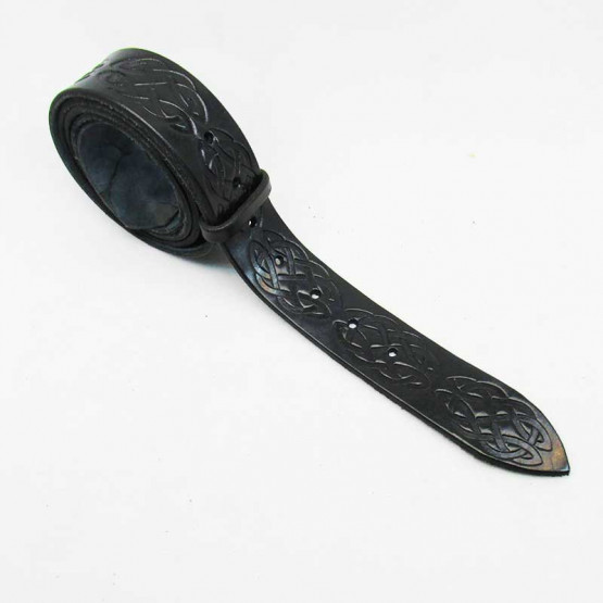 Wechselgürtel 4 cm "celtic" schwarz 120cm / 105cm  +5,-EUR