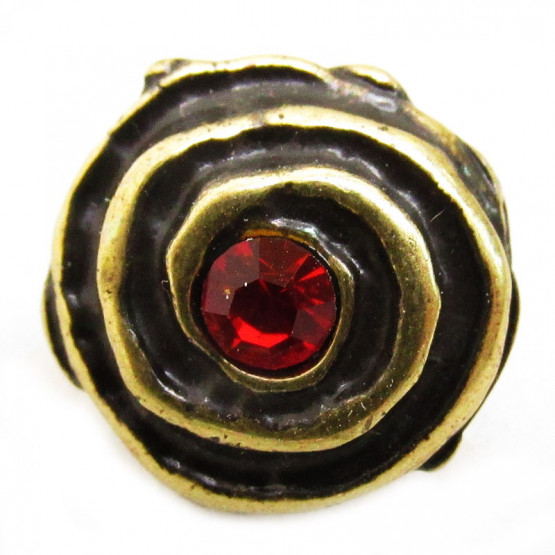 Zierniete "Spirale" Altmessing-rot