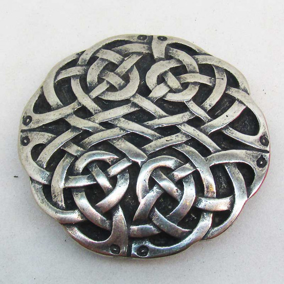 Riesen-Zierniete "keltischer Knoten" Altnickel