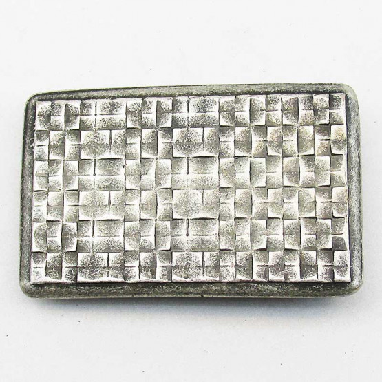 Buckle "Cobblestones" Altsilber