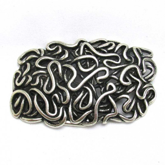 Buckle "Fadenknoten" Altsiber