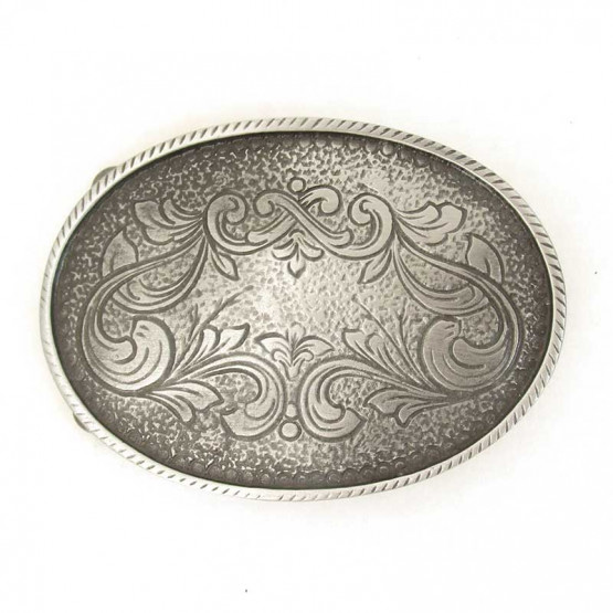 Buckle "Floral Ornament" Altnickel