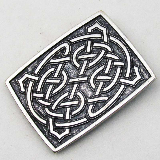 Buckle "keltischer Rechteckknoten II" Altnickel