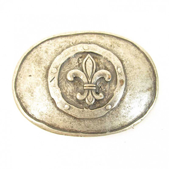 Buckle "Lilie" Altsilber