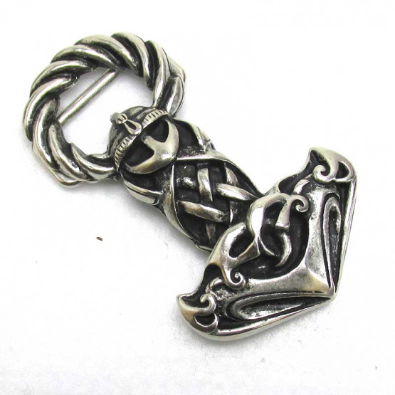 Buckle "Thorshammer" Altnickel