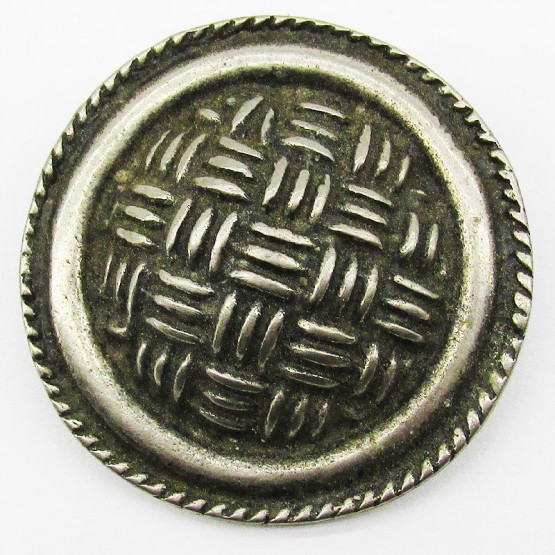 Zierniete "Korbgeflecht" Altnickel